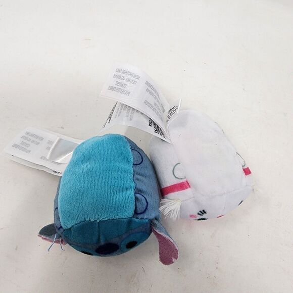Tsum Tsum Disney Plush Marie The Aristocats & Stitch Mini 3" Lot of 2 - Picture 5 of 5